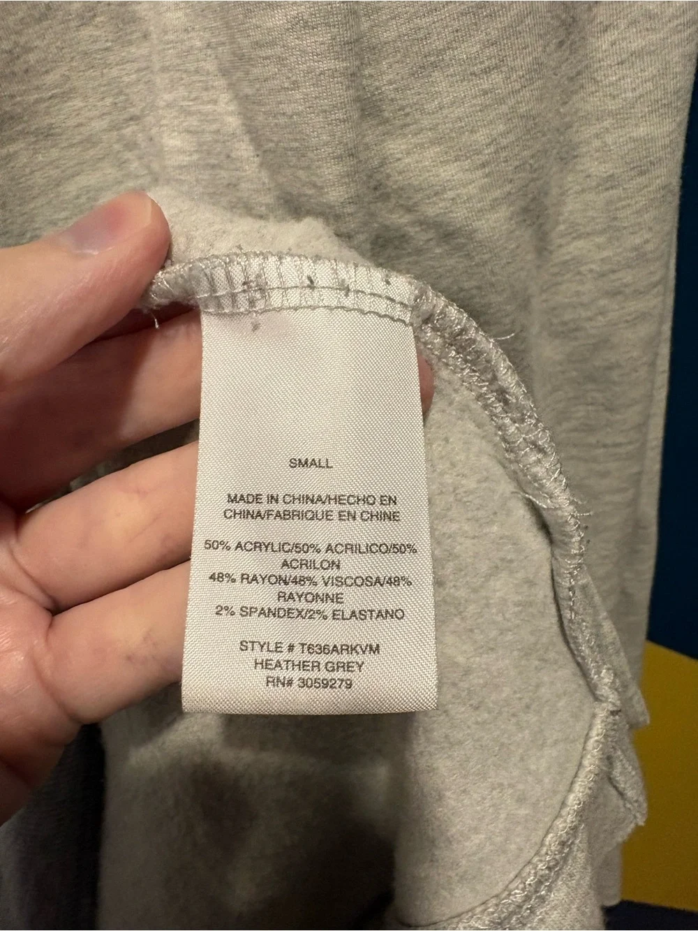 Thread & Supply Light Gray Cozy Up Turtleneck LIghtweight Sweater EUC